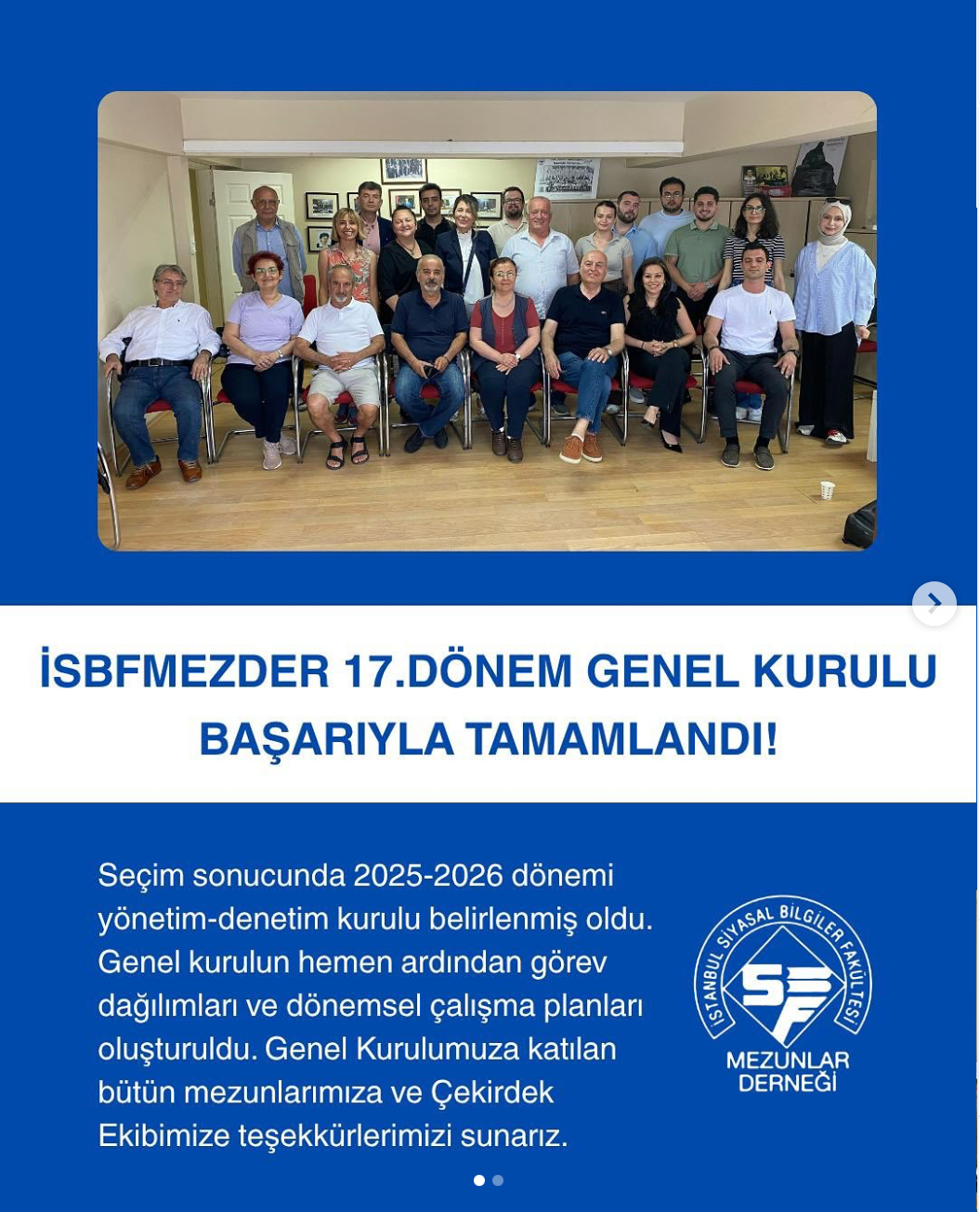 17. Dönem Genel Kurulu Başarıyla Tamamlandı - Fotoğraf 1